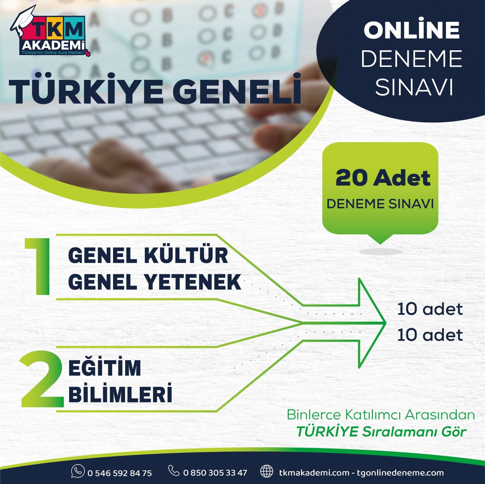 Tarih Öğretmenliği ÖABT Türkiye Geneli Online Deneme Sınavı